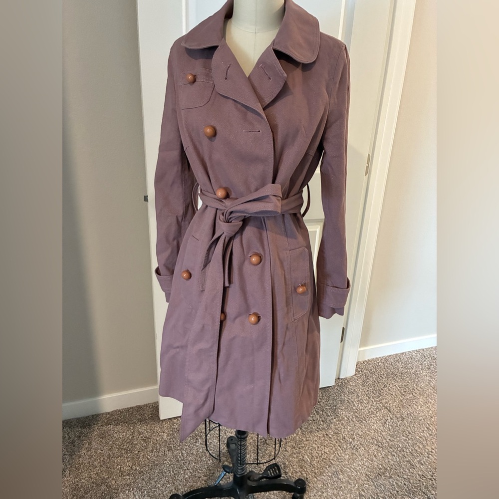 Vintage Marc Jacobs Mauve Double-Breasted Trench Coat